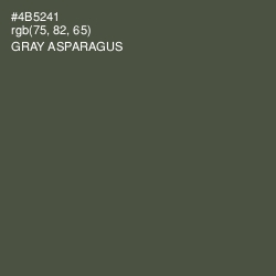 #4B5241 - Gray Asparagus Color Image